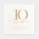 Search for 40th birthday napkins Gold