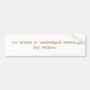 Search for understanding bumper stickers Religion