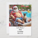 Search for pool christmas invitations Santa