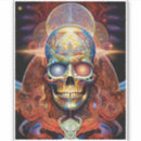 Search for psychedelic skull stickers Colourful