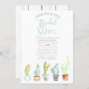 Search for cactus bridal shower invitations Succulent