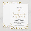 Search for hearts engagement party invitations Modern