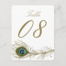 Search for peacock table cards Vintage