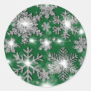 Search for green snowflake stickers North pole