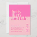 Search for fab forty invitations For her