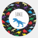Search for dinosaur patterns stickers Tyrannosaurus