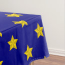 Search for blue and gold stars tablecloths Elegant