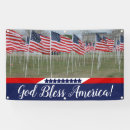 Search for god bless banners Red white and blue
