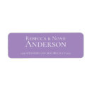 Search for lavender wedding return address labels Simple