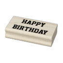 Search for happy birthday rubber stamps Typography