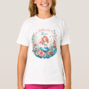 Search for mermaid birthday girls tshirts Pink
