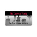 Search for graveyard return address labels Creepy