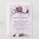 Search for lilac rose wedding invitations Simple eucalyptus stylish mid