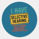 Search for selective hearing stickers Werent