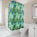 Search for peacock feather shower curtains Green