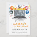 Search for zoom birthday invitations Virtual party