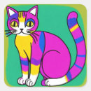 Search for purple cat stickers Cartoon