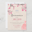 Search for cherry blossom quinceanera invitations Gold