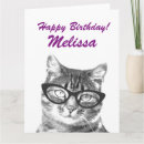Search for funny cat image cards For her