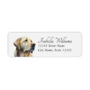 Search for labrador retriever return address labels Cute puppy