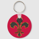 Search for fleur de lys key rings Gold