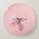 Search for pink butterfly cushions Watercolor