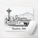 Search for seattle skyline mousepads Pacific northwest