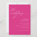 Search for pink magenta wedding invitations Modern