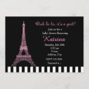 Search for paris baby shower invitations Striped