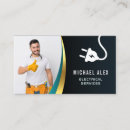 Search for electrician business cards Electrical services