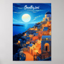 Search for santorini travel posters Watercolor