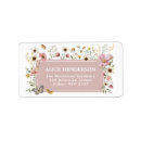 Search for spring bloom return address labels Girl baby shower