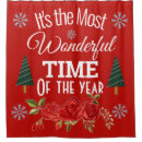 Search for happy new year shower curtains Christmas tree