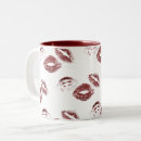 Search for red lipstick prints mugs Fun