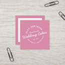 Search for cake bakery business cards Pink