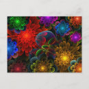 Search for fractal patterns postcards Colourful
