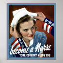 Search for vintage nurse posters Ww2