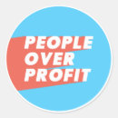 Search for profit stickers People over profit