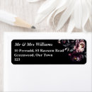 Search for moody floral return address labels Dark