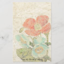 Search for poppies stationery paper Vintage