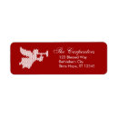 Search for ugly christmas sweater return address labels Red