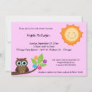 Search for pink owl baby shower invitations Contemporary