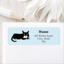 Search for rescue cats return address labels Cute