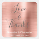 Search for rose gold love stickers Love and thanks