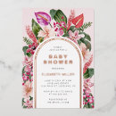 Search for tropical flowers baby shower invitations Spring summer fall winter