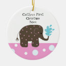 Search for pink elephant christmas tree decorations Girl