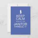 Search for janitor cards Custodian
