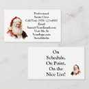 Search for santa claus business cards Professional