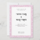 Search for pink damask wedding invitations Traditional