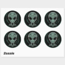Search for grey alien stickers Green